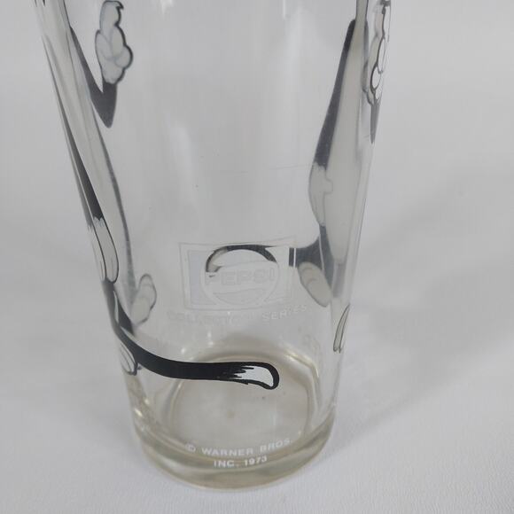 Vtg 1973 Pepsi Collector Character Glass‎ SYLVESTER 6” Tall 16 oz Looney Tunes - Picture 4 of 4